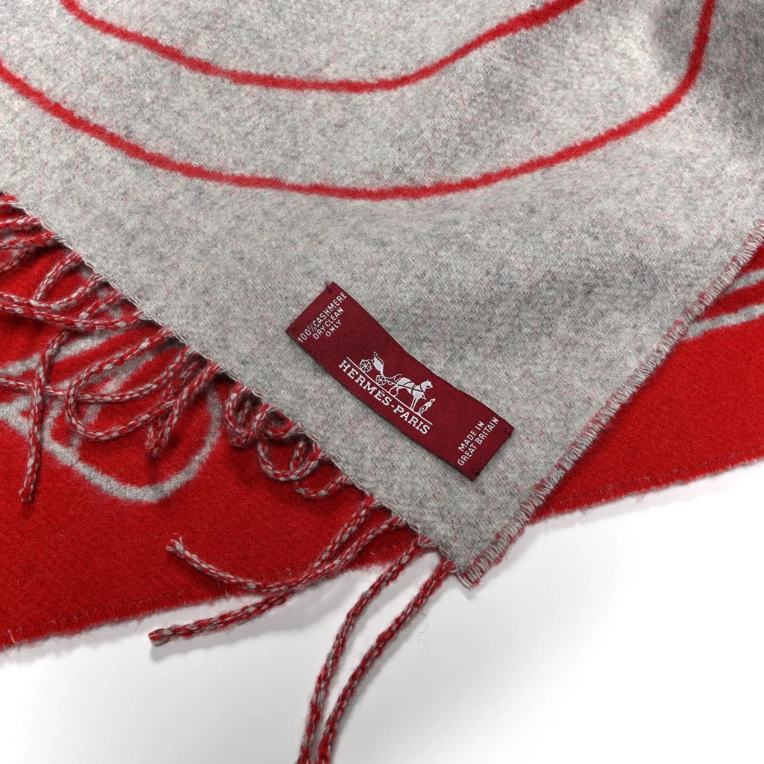 Casaque Entrelacs Equestres Muffler Clair Carmin 3