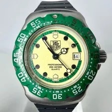 TAG Heuer Professional Date New Battery & Strap From Japan 4