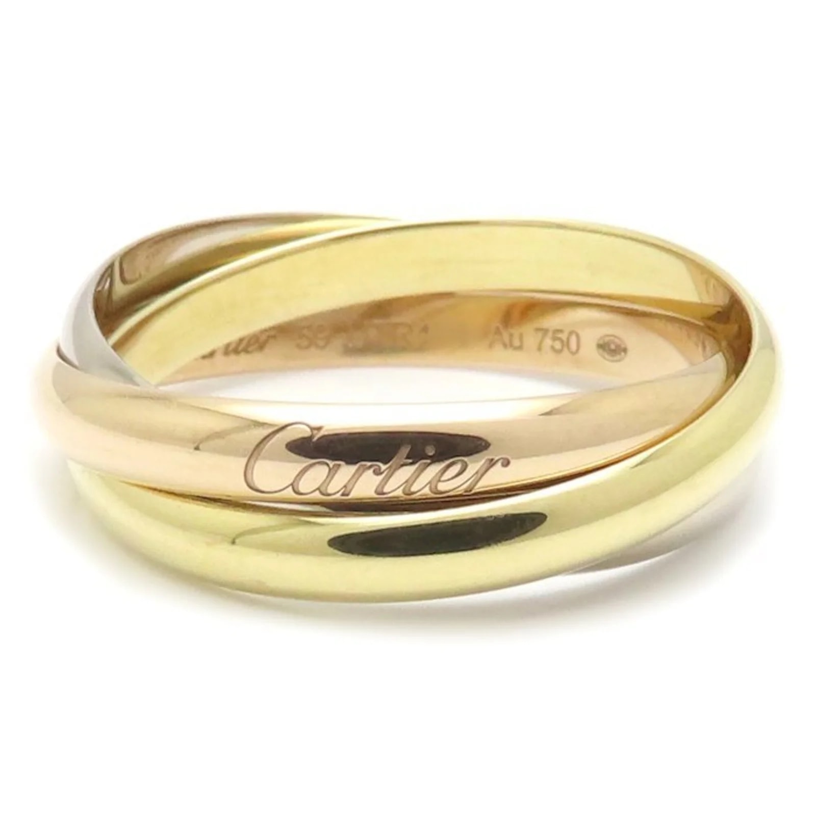 Cartier — Cartier Trinity 18K Yellow Gold 18K White Gold Band — Jewelry — resale
