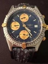 Breitling — Breitling Chronomat 39 MM Blue Dial - Chronograph REF. 81950 — Watch — resale