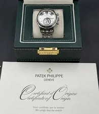 Patek Philippe Annual Calendar Chronograph 5960/1A-001 40mm Stainless White Dial 2