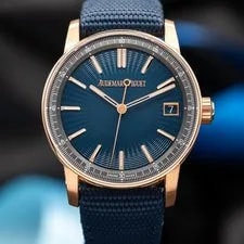 Audemars Piguet Code 11.59 18K Rose Gold Blue Nuit Dial 41mm 15210OR Full Set! 2