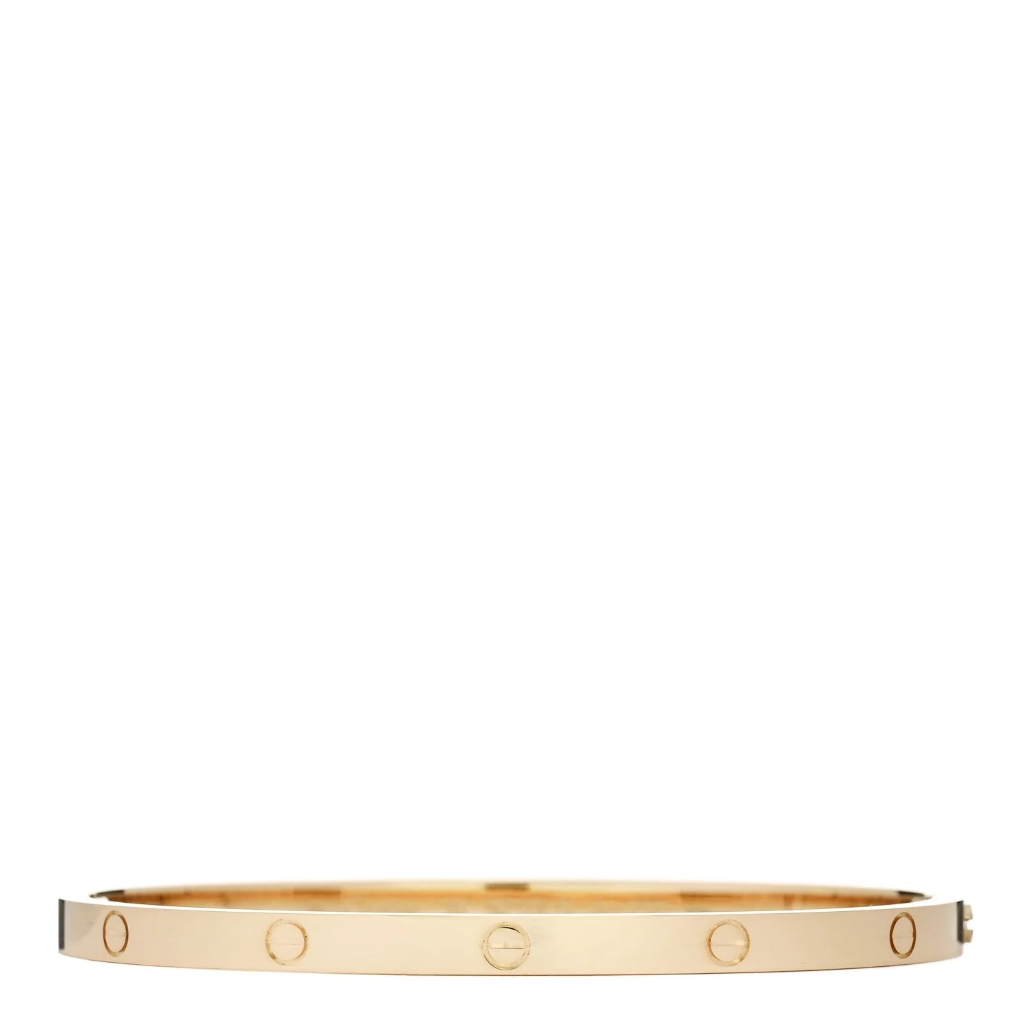 Cartier — 18K Yellow Gold Small Love Bracelet 16 — Jewelry — resale