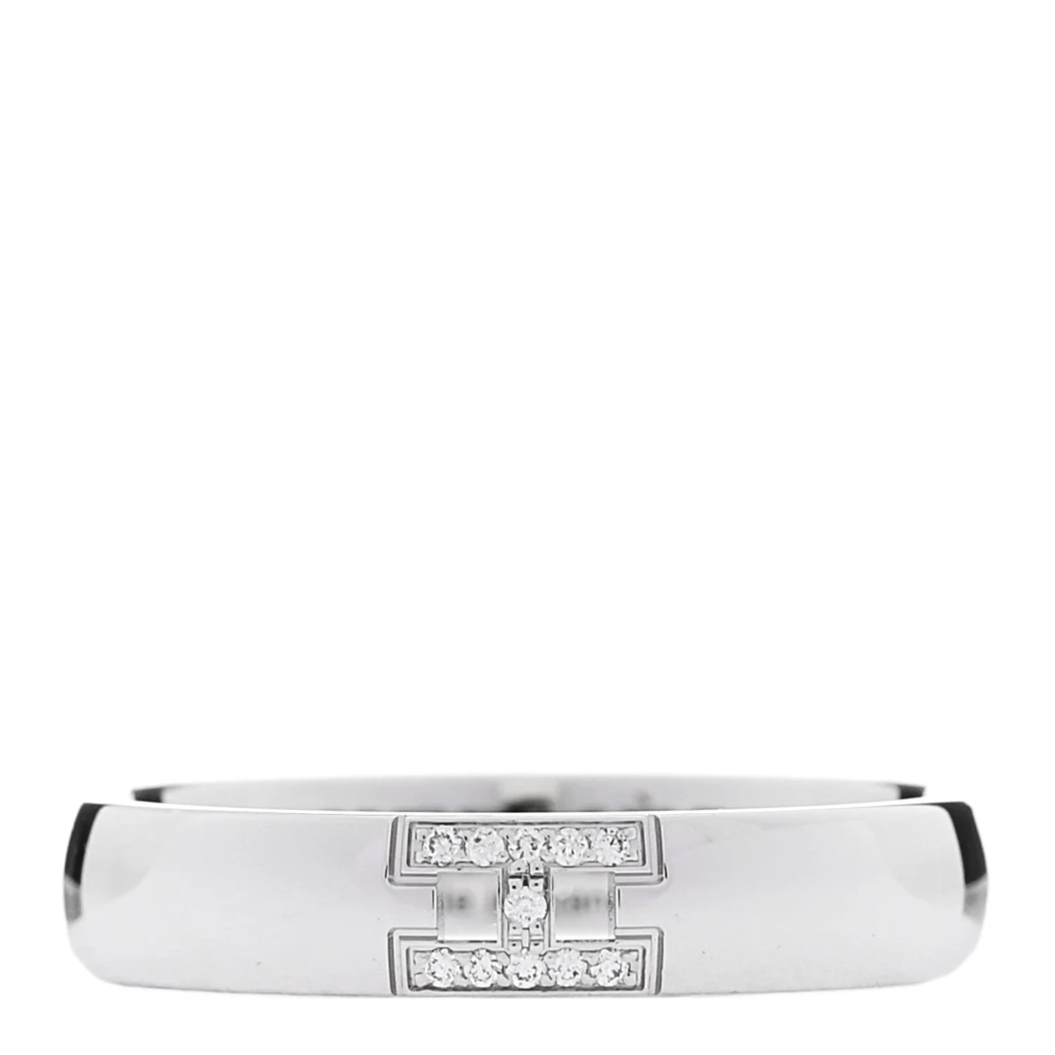 Hermès — 18K White Gold Ever Herakles Wedding Band 52 6 — Jewelry — resale