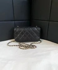Auth Chanel Classic Flap Extra Sign Crossbody 3