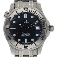 Omega — Omega 2562.80 Seamaster Navy Dial Quartz Stainless Steel ’S — Watch — resale