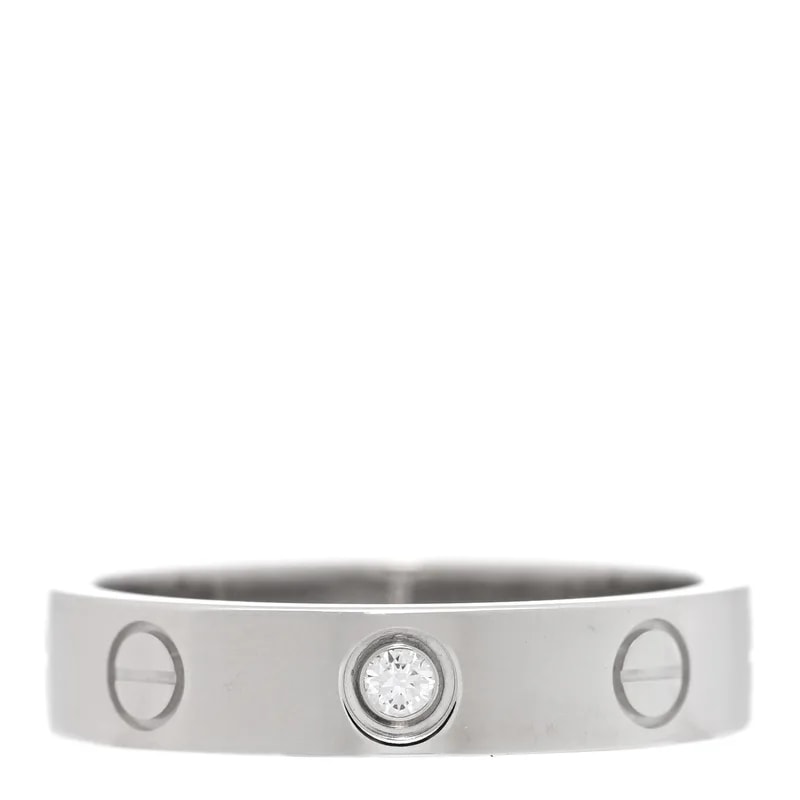 Cartier — 18K White Gold 4mm Love Wedding Band 51 5.75 — Jewelry — resale