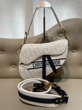 Dior — Dior Embossed Medium Saddle （25.5×20×6.5）cm — Handbag — resale