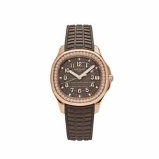 Patek Philippe — Patek Philippe Aquanaut 5268/200R-010 Rose Gold Taupe Brown Dial Diamond Bezel — Watch — resale