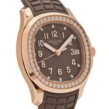 Patek Philippe Aquanaut 5268/200R-010 Rose Gold Taupe Brown Dial Diamond Bezel 3