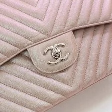Chanel Iridescent Chevron Classic Double Flap 4