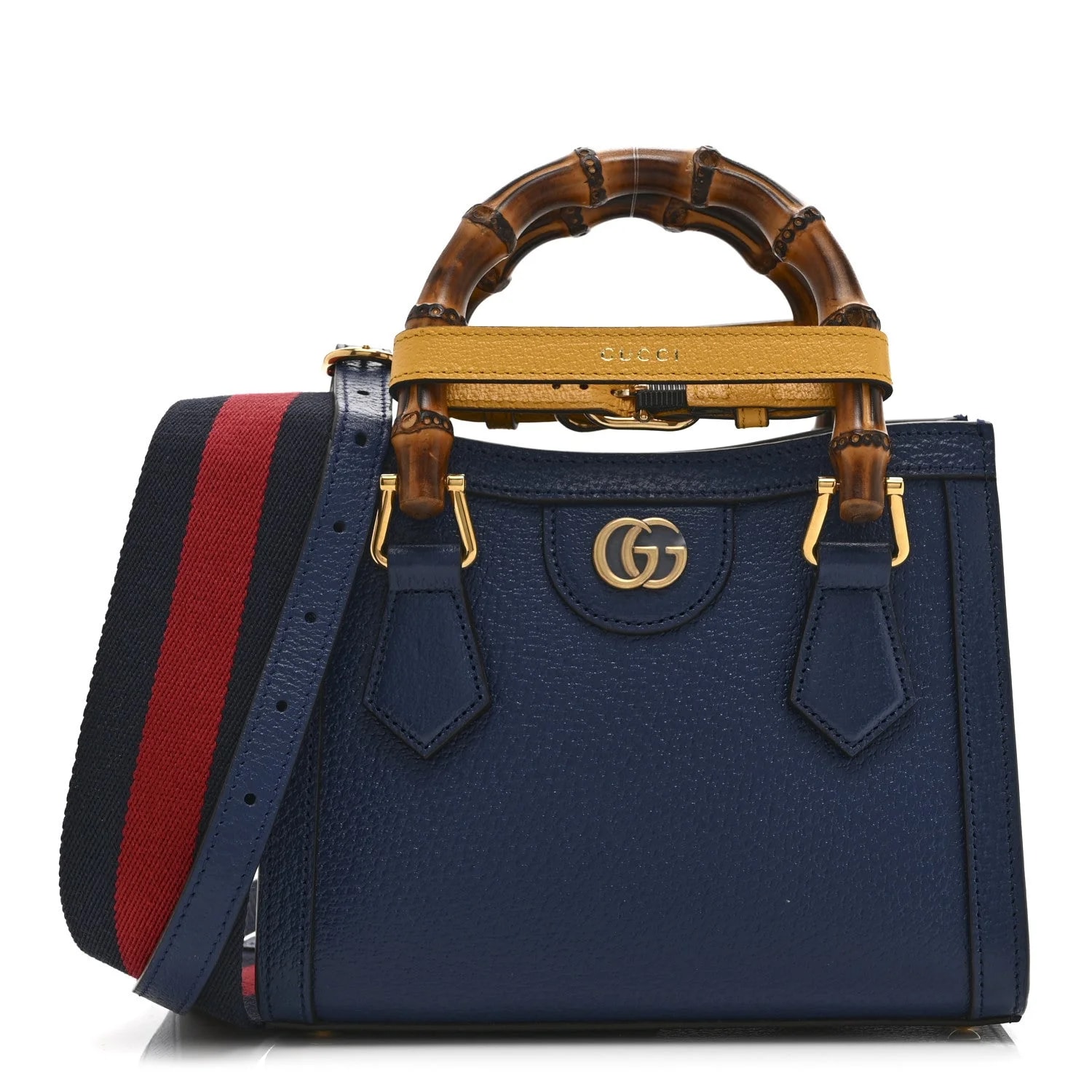 Gucci — Textured Dollar Web Mini Diana Royal Crop — Handbag — resale