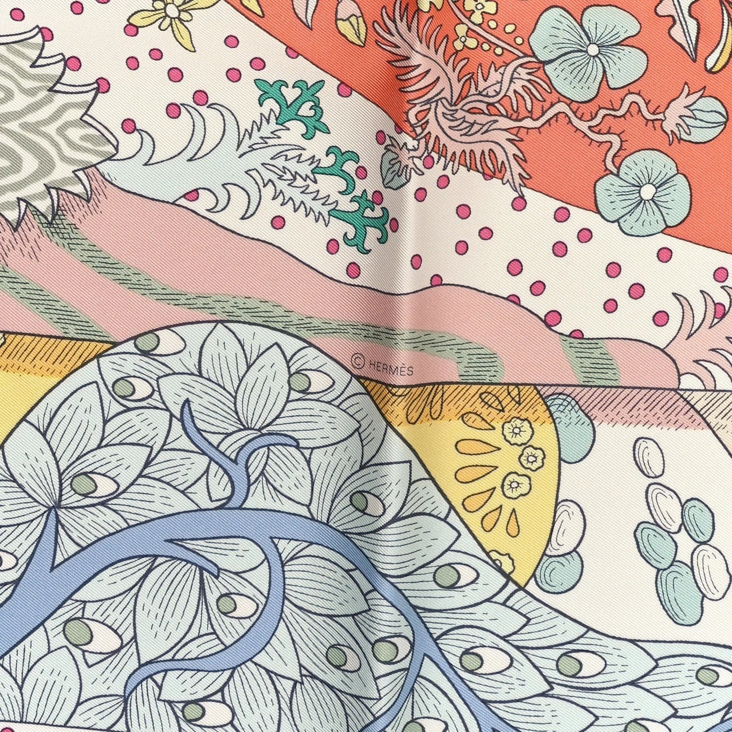 le Premier Chant Scarf 90 Abricot Ciel 3