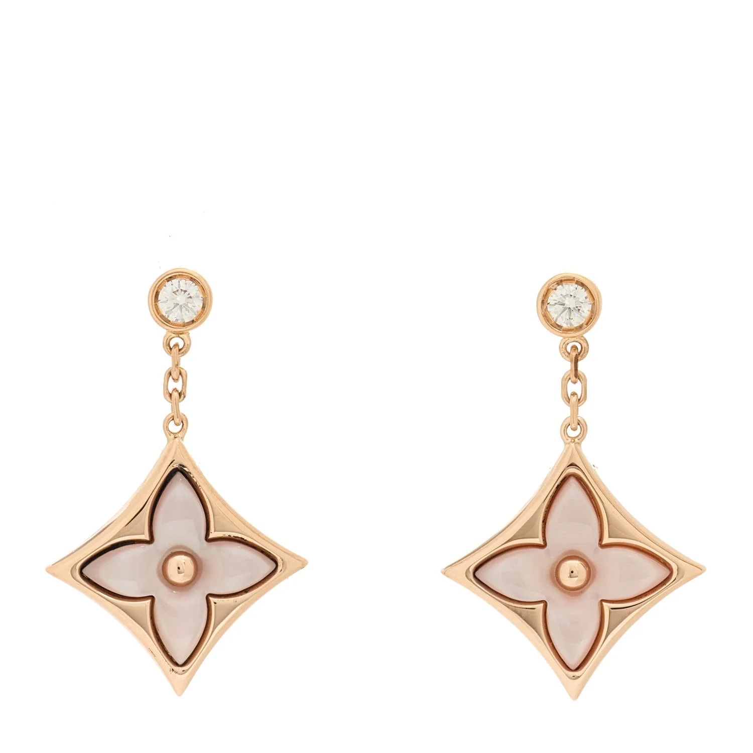Louis Vuitton — 18K Mother of Pearl Color Blossom Star — Jewelry — resale