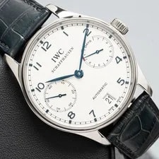 IWC Portugieser 7 Day Portuguese IW500107 Blue Strap 2