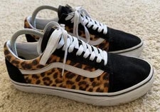 VANS — Vans Old Skool Leopard Print Pony Hair US 8.5 10 EU 41 — Sneaker — resale