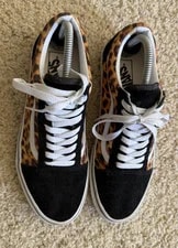 Vans Old Skool Leopard Print Pony Hair US 8.5 10 EU 41 2