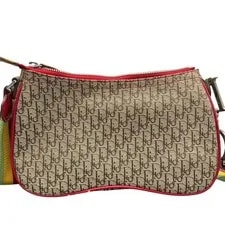 Christian Dior Rasta Color Trotter Saddle Auth 2