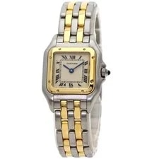 Cartier — Cartier Pantheresm 2 Row Watches W25029B6 Stainless Steel/SSxK18YG — Watch — resale