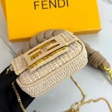 Fendi Nano Baguette Mini Woven Chain 4