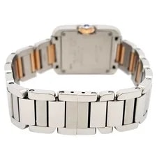 Cartier Tank Anglaise SM W5310036 Pink Gold Stainless Steel 23mm #TSW1357 3