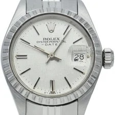 Rolex — Rolex Oyster Perpetual Date Mosaic Dial Antique 6924(3) Stainless Steel Wome... — Watch — resale