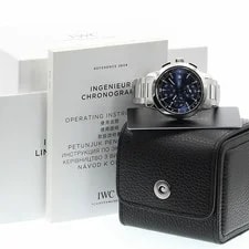 IWC Schaffhausen Ingenieur IW380802 Automatic 42mm Box Papers Blue Chronograph 2