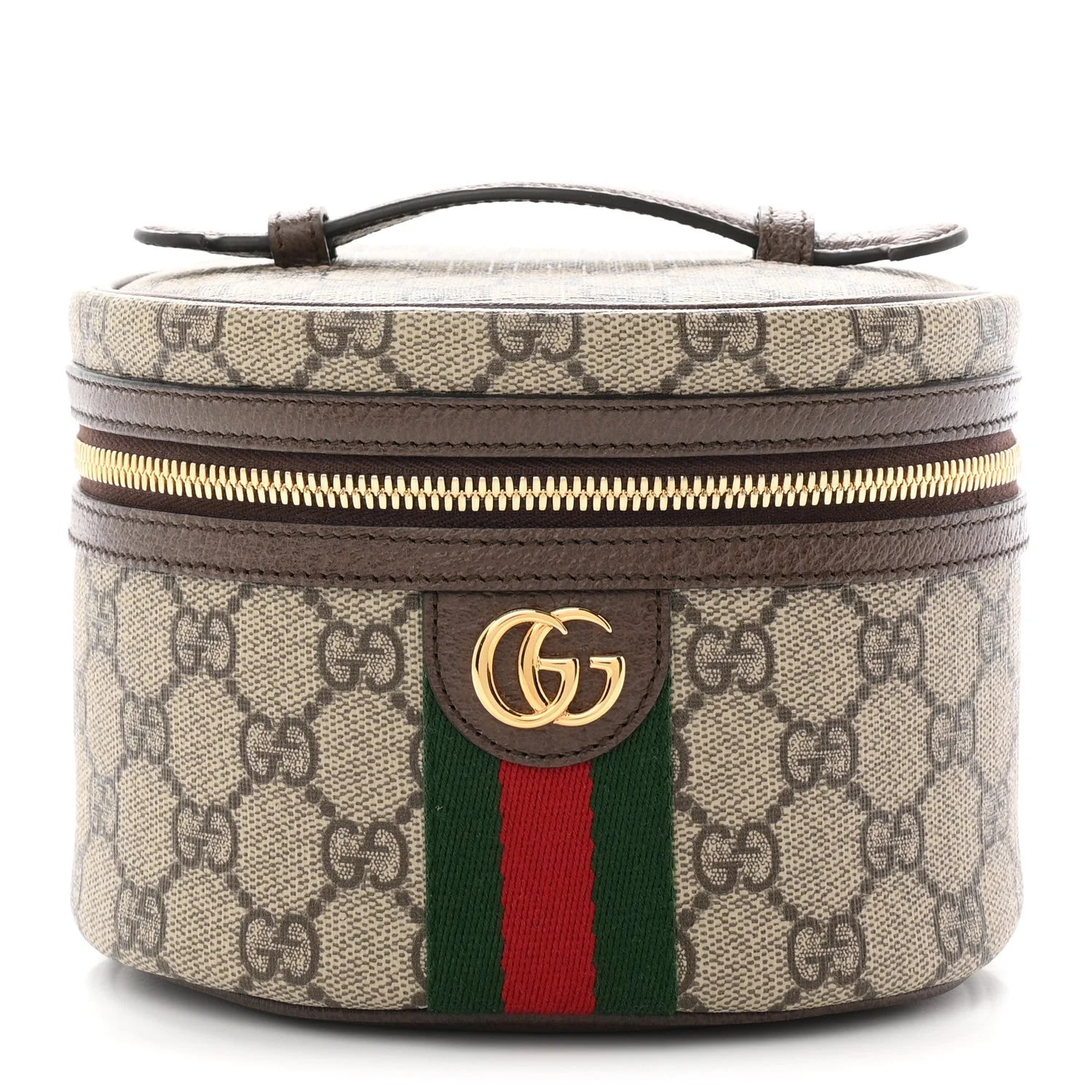 Gucci — Textured Web Ophidia Vanity Cosmetic Case New Acero — Accessory — resale