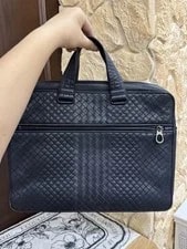 Bottega Veneta Authentic Briefcase Dark Free Tracked Shipping 2