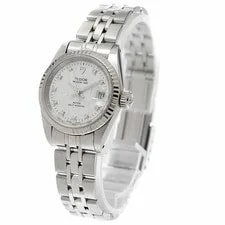 Tudor 92414 Princess Date WG Bezel 10P Diamond Automatic Silver SS 3
