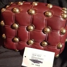Bottega Woven Studded Rectangle Open Top, -Tone 4