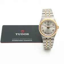 Tudor Royal 34mm Yellow Gold Combination M28403 Silver Dial Unused 155431954 3