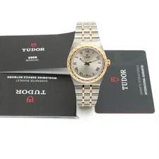 Tudor Royal 34mm Yellow Gold Combination M28403 Silver Dial Unused 155431954 4