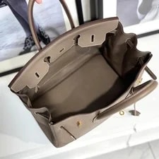 Hermes Birkin 35 Etoupe D Engraved 883059 3