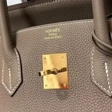 Hermes Birkin 35 Etoupe D Engraved 883059 4