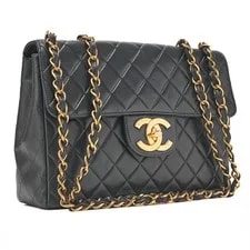 Chanel Chain Coco Big Matelasse 30cm Single Flap r0_ 3