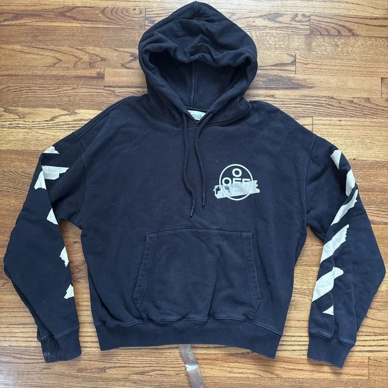 Off-White — Off-white Tape Diagonal Arrows Hoodie Size L C23 — streetwear — resale