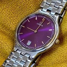 Omega de Ville Quartz Purple Dial 32mm 3