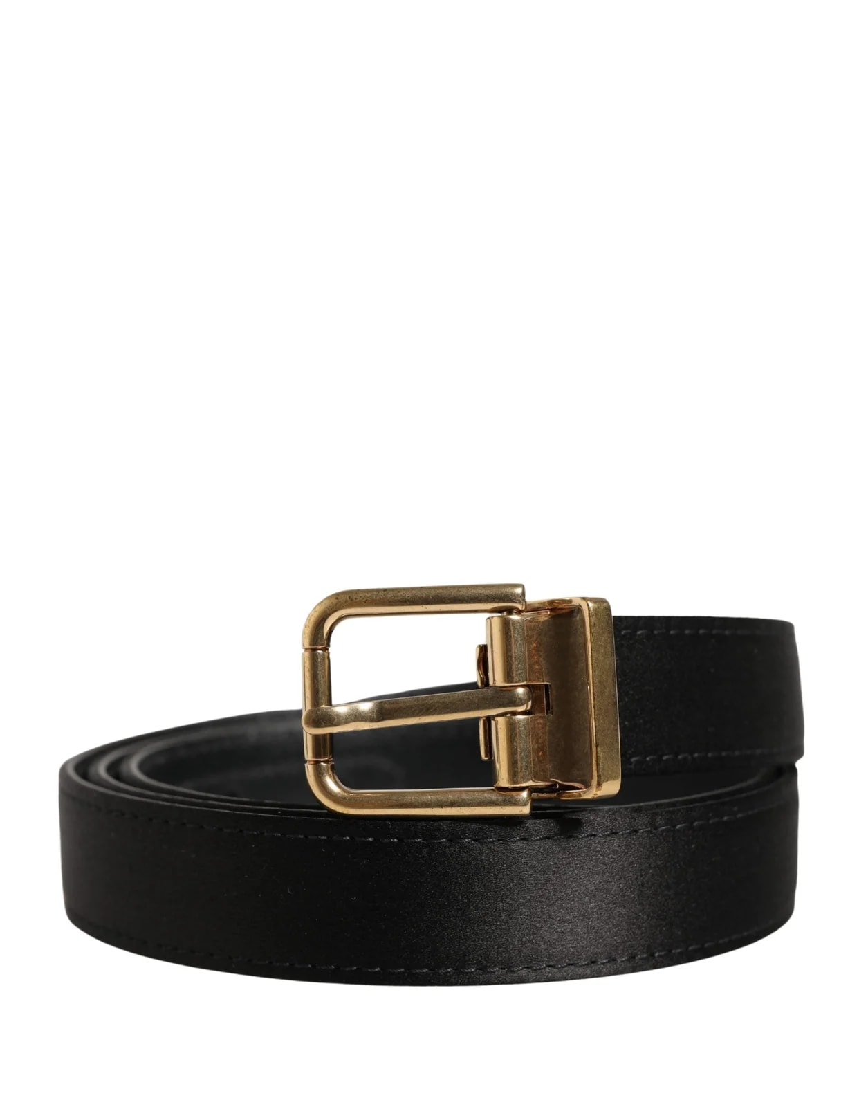 Dolce & Gabbana — Dolce & Gabbana Classic Viscose Metal Buckle Belt — Accessory — resale