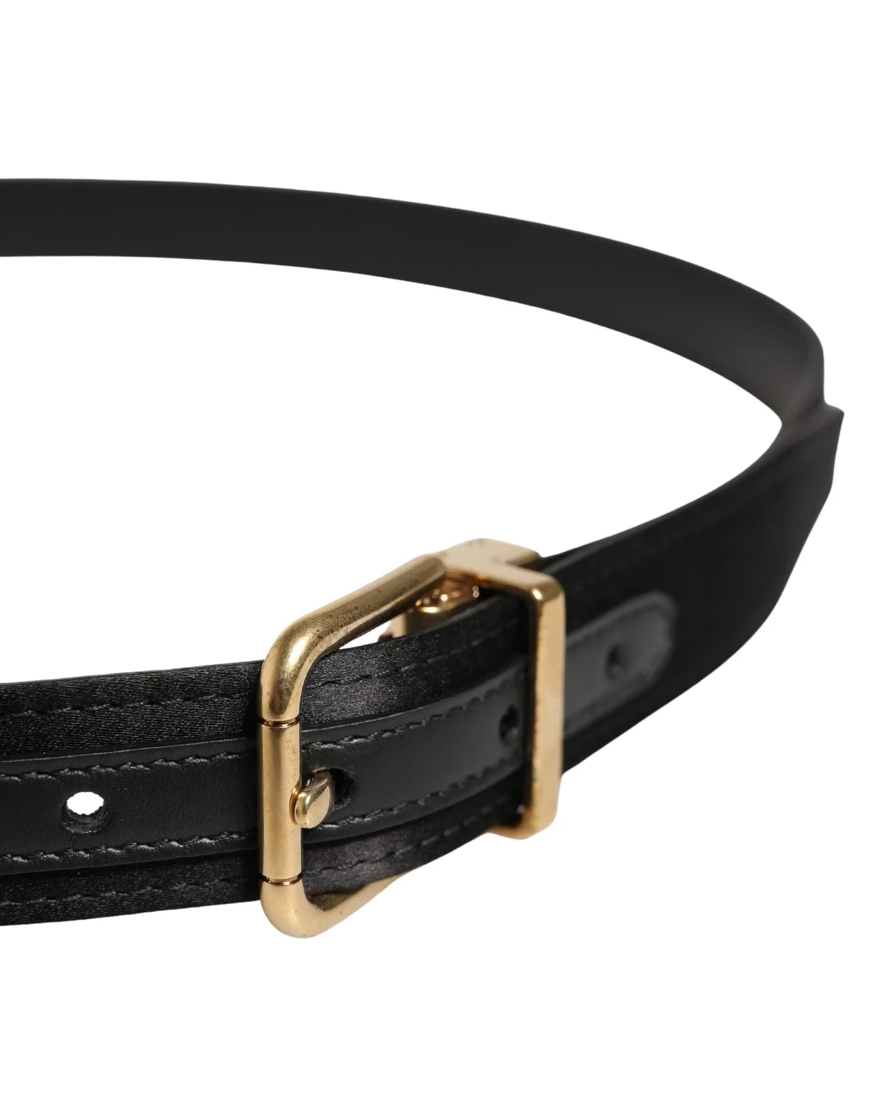 Dolce & Gabbana Classic Viscose Metal Buckle Belt 3