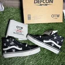 VANS — Defcon Vans Sk8-Hi Skate Size 9.5 VN0011B4BLK New Inhand ✅ — Sneaker — resale