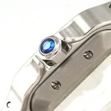 Authentic Cartier Santos Galbe LM W20060D6 Stainless Steel Quartz #260-006-7... 4