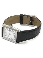 Cartier TankMustSM WSTA0042 / 4322 Stainless Steel Leather 22mm Quartz #TW2688 2