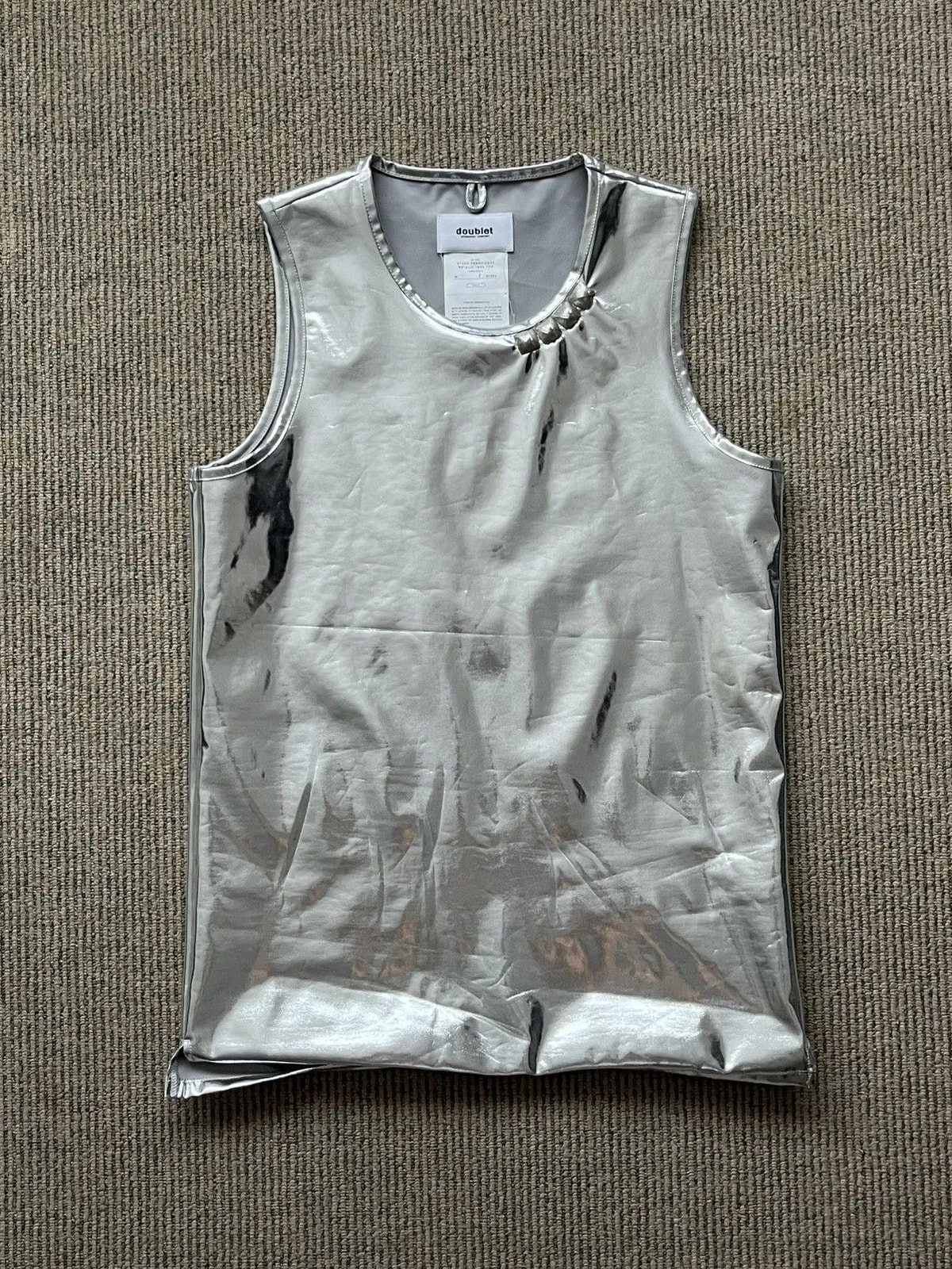 Metallic Stud Detail Tank — streetwear — resale