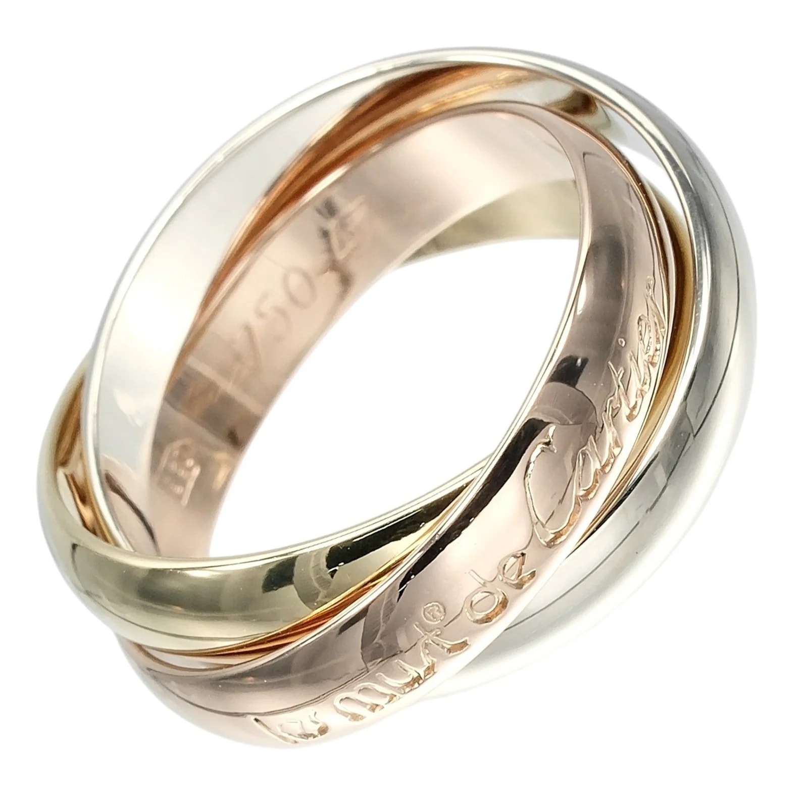 Cartier — Cartier White Gold Yellow Gold (18K) (18K) White Gold (18K) Band — Jewelry — resale