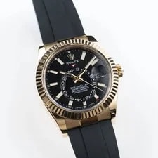 Rolex Sky-Dweller 326238 Yellow Gold Bright Black Dial (2022) 4