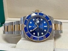 Rolex Submariner Bluesy SS/18K Blue Two Tone 116613lb Warranty 4