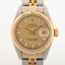 Rolex — Rolex Lady Datejust 69173G Ss×yg AT Champagne-Face 1 Extra Link Pillow Out — Watch — resale