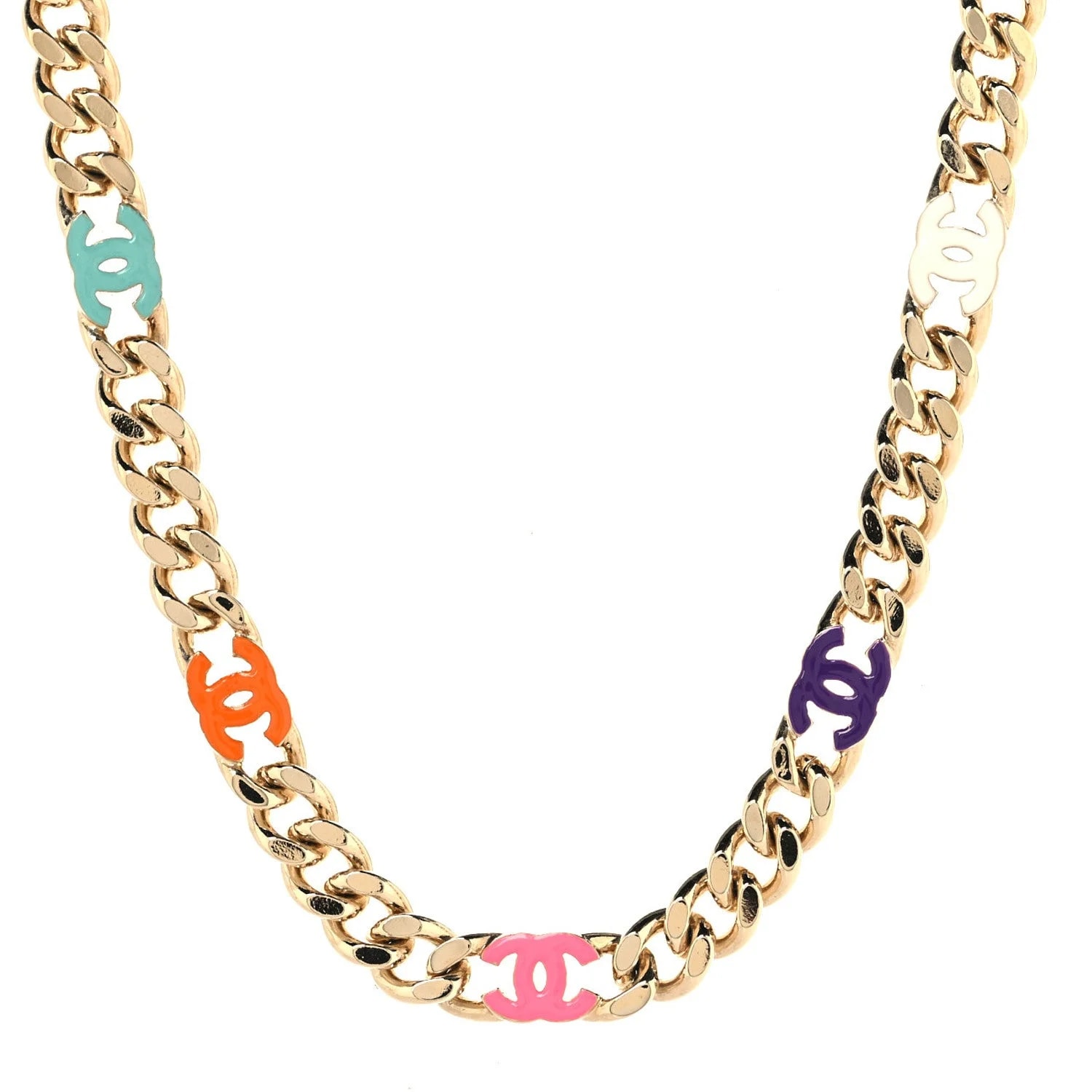 Chanel — Metal Chain CC Choker — Jewelry — resale