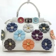 Fendi — Fendi Peekaboo Floral Motif Mini 2way — Handbag — resale